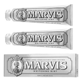 Para Pasta De Dientes Marvis Whitening Mint, 2 Unidades,85ml