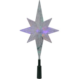 KSA 11" Lighted LED Color Changing Star Christmas Tree Topper - Multi Lights