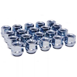 Unbranded Open-end Acorn Bulge Lug Nut, M14x2.0 Thread, 3/4" Hex, (Pack of 24) Zinc M14