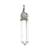 Lamare - Mountain Crystal Pendant - Mineral Tips - Silver