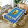 TTQYFNM 60x108inches Blue and Yellow Rectangle Tablecloth Summer Fruit Lemon