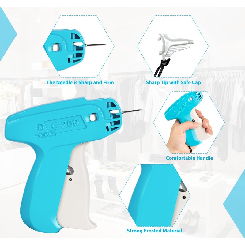 1Plusselect Clothes Tagging Gun, Pricing Gun with Labels, Standard Retail