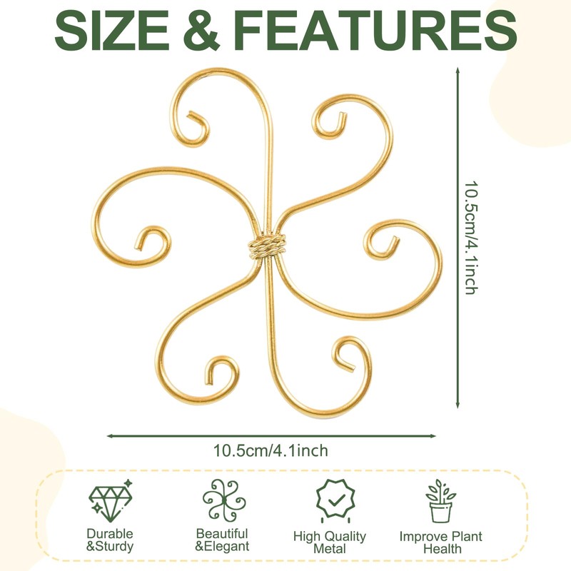 Monstera Plant Support, Durable Iron Plant Stem Supports, Plant Stabilizer