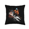 Freestyle Skier Throw Pillow