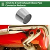 X AUTOHAUX Mandrel Exhaust Bend Elbow Concentric Reducer Car Exhaust