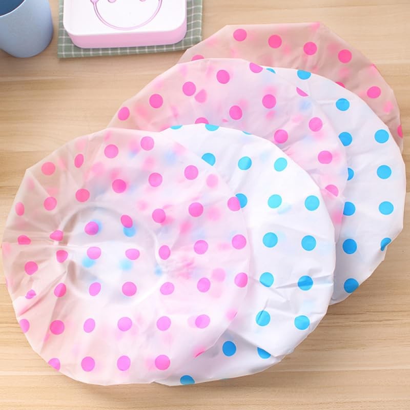 Genérico Gorro de Ducha de Lunares Grueso, Gorro de baño