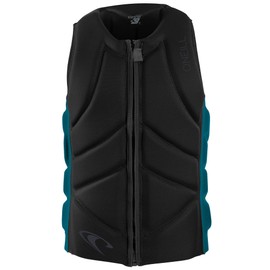 O'Neill Men's Slasher Comp Vest, Black/Tide Pool, X-Large