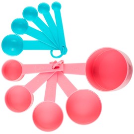 Juego de Tazas y Cucharas Medidoras de 10 Piezas, Ekco Tendencias, Hechas de polipropileno resistente