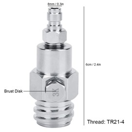 Tr21-4 External Co2 Tank Adapter Connector With 3K Burst Disk For Sodastream/Soda Club Enjoy Soda At Home