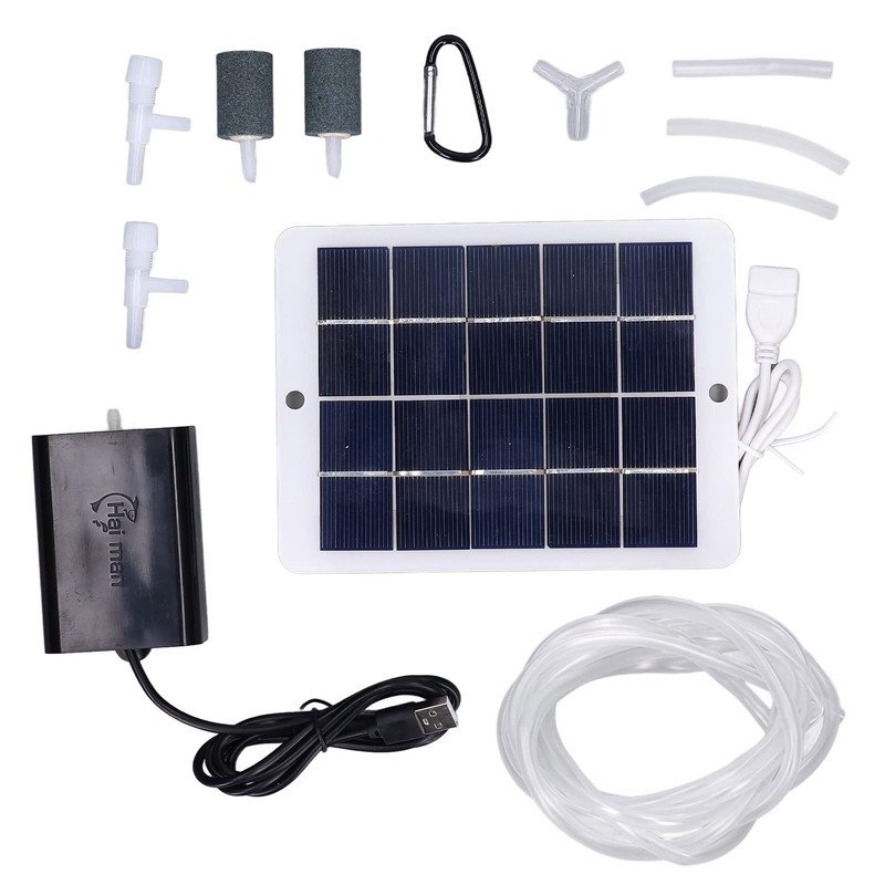Solar Air Pump, Circulation Pump, Small, Aquarium Pump, Portable, Fishing,