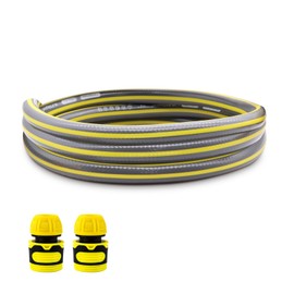 Gartenschlauch Rohr, 1/2 Zoll Gartenschlauch Anschluss Set für Schlauchtrommel mit 2 Schlauchverbindern, Wasserschlauch Rohr Gartenschlauch Rohrverlängerung für Wasserhahn an Schlauchwagen (2m)