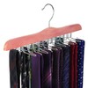 TOPIA HANGER American Red Cedar Wooden Tie Racks for Closet,