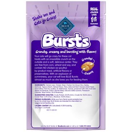 Blue Buffalo Bursts Feline Chicken Liver and Beef Flavour Cat Treats, 2 oz.