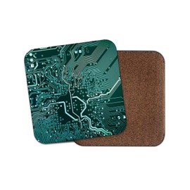 1 x Motherboard Computer Wizz Coaster - Circuit Board Chip Technology #16893