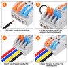 10pcs Lever Wire Connectors Quick Wiring Cable Connectors Plug-in Conductor