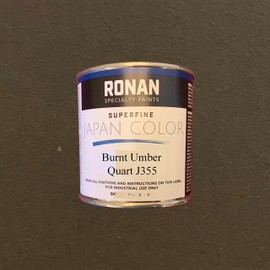 Ronan Paint Japan Colors J355 Burnt Umber Quart (32oz) 946ml