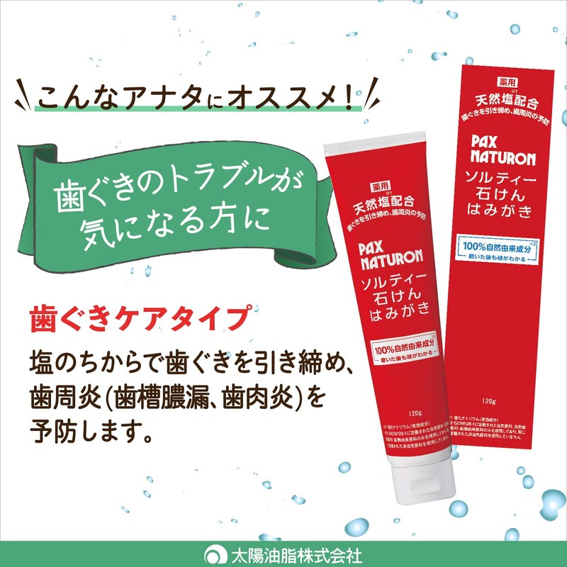 PAX NATURON Salty Soap Toothpaste, 4.2 oz (120 g)