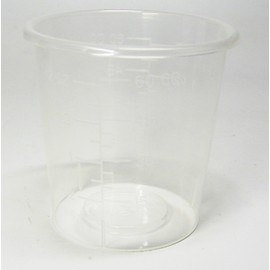 30 2oz Disposable Graduated Clear Plastic Cups for Mixing Paint, Stain, Epoxy, Resin