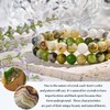 Bivei Natural Gemstone Semi Precious Crystals Handmade Stretchy Round Beads
