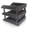 UnionBasic PU Leather Stackable Office File Document Tray Case Rack