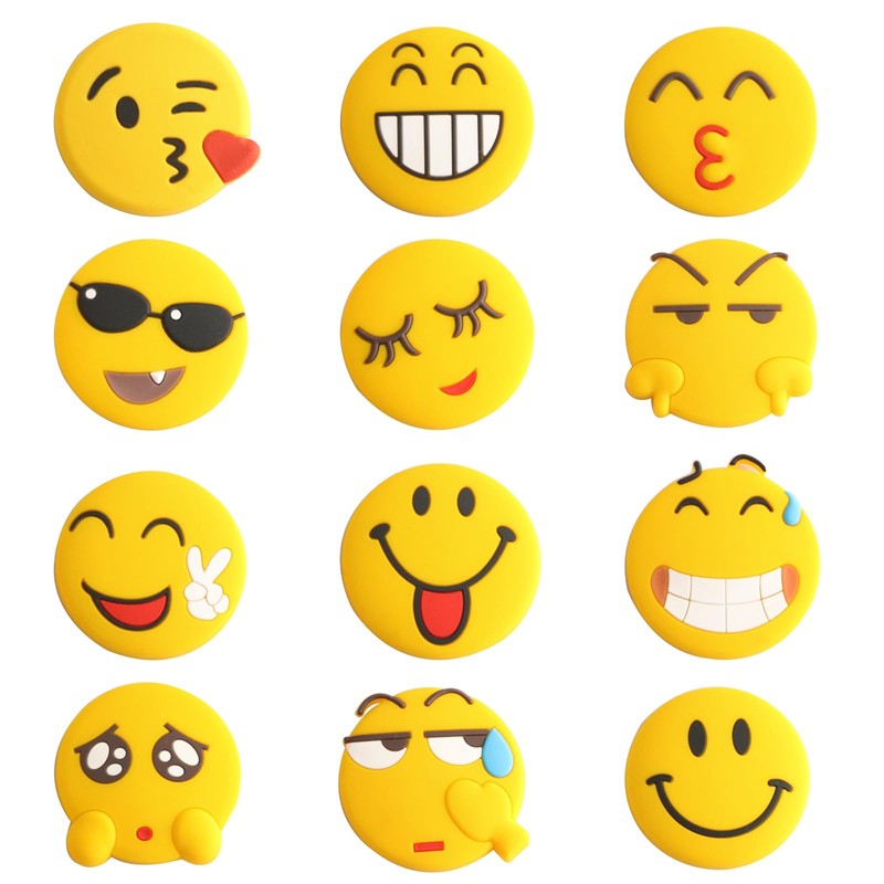 12PCS Emoji Fridge Magnets Refrigerator Funny Fridge Magnets Cute Magnets