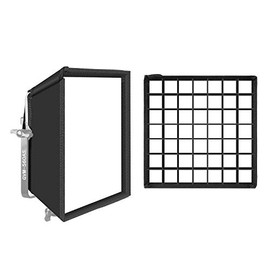 GVM Foldable Softbox Diffuser with Grid Beehive for RGB 800D/560AS/480LS Series LED Video Light, Suitable for Studio Lighting, Portrait Photography, Video Lighting, Led Panel, 2 Packs, 11"x11"