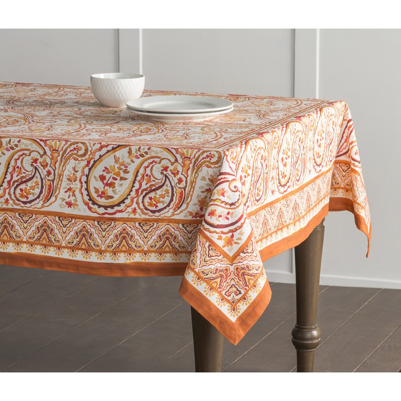 Maison d' Hermine Palatial Paisley 100% Cotton Tablecloth Kitchen Dining