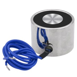 Uxney DC 12V 100N 22LB/10kg Sucker Electromagnet Magnet Lifting Cylinder Holds Rounds 30 x 22 mm