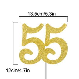 Decoración para tarta de números. 55