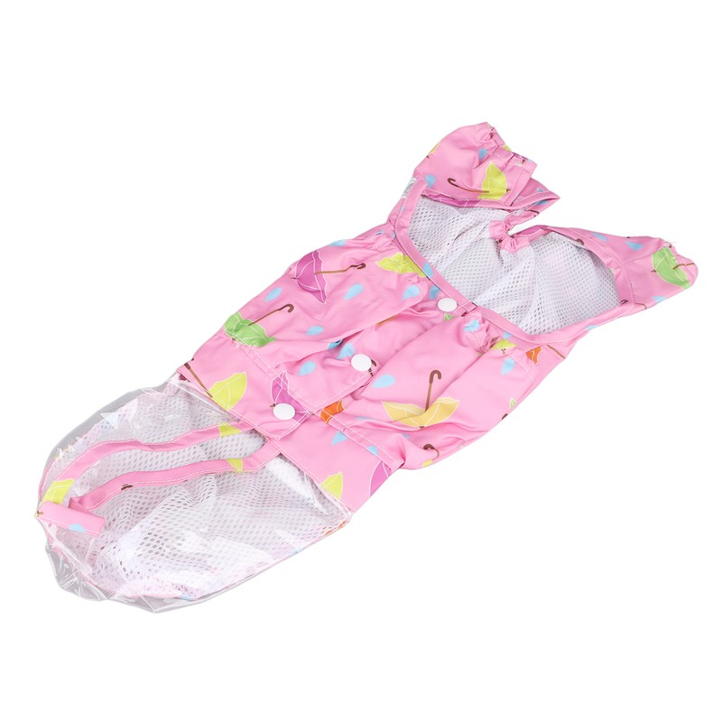 Pet Reflective Raincoat Legs Covered Cute Waterproof Skin Friendly Dog