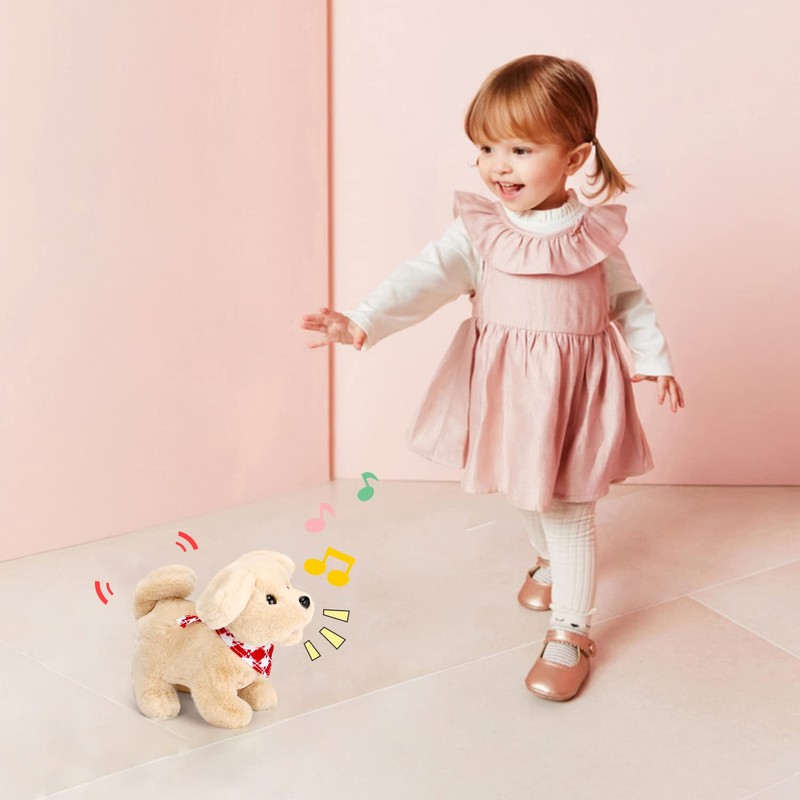 Sotodik Plush Toy Dog Running and Barking, Pets Dog, Interactive
