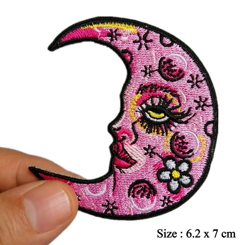 CHBROS Moon Embroidered Patches, Sew on or Iron on Patches