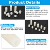 PATIKIL M6 Nylon Spacer, 150Pcs Round Spacer Standoff Non-Threaded Assortment