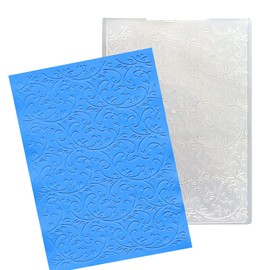 Hying Vines Leaves Plastic Embossing Folders for Card Making, 3D Textured Branch Leaves Lace Embossing Folder DIY Craft Template Folders for Scrapbooking Photo Album Decorations, 7.0 × 4.8 Inch