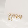 FASHGOOD Gold Earrings Set for Women,Dainty 14k Gold Plated Cubic