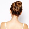Yueton 2pcs Moda Mujer Perlas Artificiales Borla Cadena Clips Barrettes