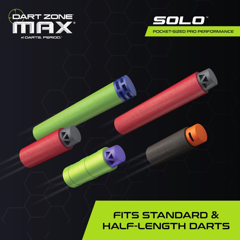 DART ZONE Max Solo Pro Foam Dart Blaster Pistol –