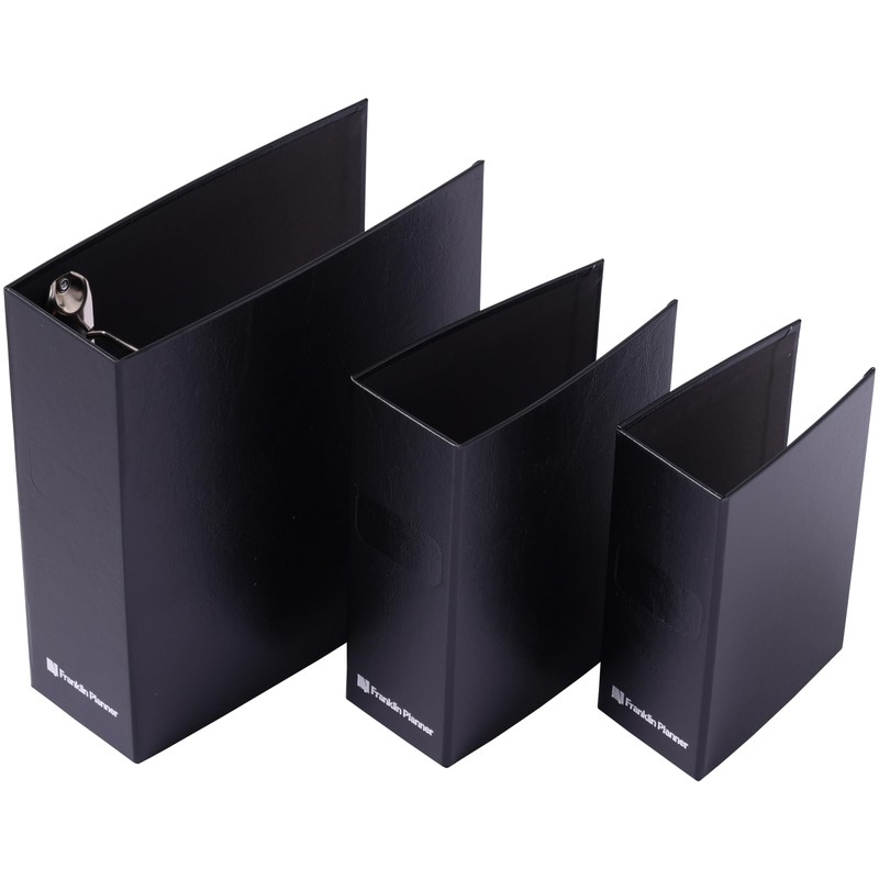 Franklin Planner Storage Binder Compact Size Black 86668