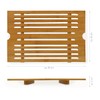 Chopping Board Kitchen Worktop Saver with Crumbs Collector Bamboo