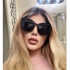 IGnaef 2024 Oversized Big Large Cat Eyes Sunglasses for Women