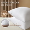 MIULEE 30x30 Down Alternative Pillow Insert Euro Decorative Throw Pillow