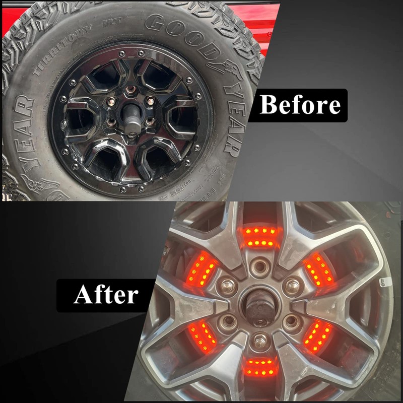 For Bronco Spare Tire Brake Light Red LED Third 3rd