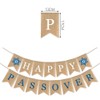 SWSATYW Burlap Happy Passover Banner Party Decoration Mantel Fireplace Garland
