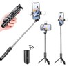 Selfie Stick Handheld MultiFunctional Foldable Live Tripod Portable Double Fill