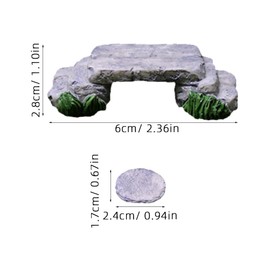 Yardwe Mini Mushroom Pedal Ornament Creative Mini Stepping Stone Garden Decor for Fairy Garden Succulent Pots Outdoor Micro Landscape DIY Accessory