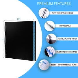 Ensight 2026 Appointment Book & Planner Ensight 8.5 x 11 inches Large Tabbed Daily Hourly Weekly Planner Schedule Book 15 Minute time Slots Business & Personal Planner Jan 2026 Dec 2026 Blue