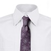Ambesonne Men's Tie, Christmas Flowers, 3.7", Lavender Violet
