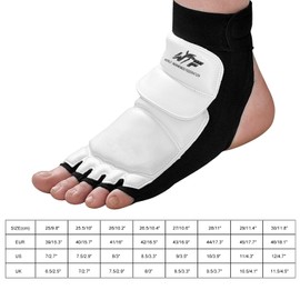 CA MODE Taekwondo Sparring Gear Foot Protector, Kickboxing Equipment, Half-Finger Design for Martial Arts Training,Punch Bag Sparring Training (XS-8.7-9.0")