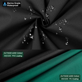 Kayme Tire Cover, Large Tire Storage Bag, Seasonal Spare Tire Storage Cover, Durable Tire Bags Used in Trucks, SUV, Trailer Sun Rain Snow Protection, Fit 28 Inch Tire Diameter-Black Green