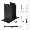 Heavy Duty Steel Post Base, 6''x6'' (Internal 5.5"x5.5"), Concrete Post